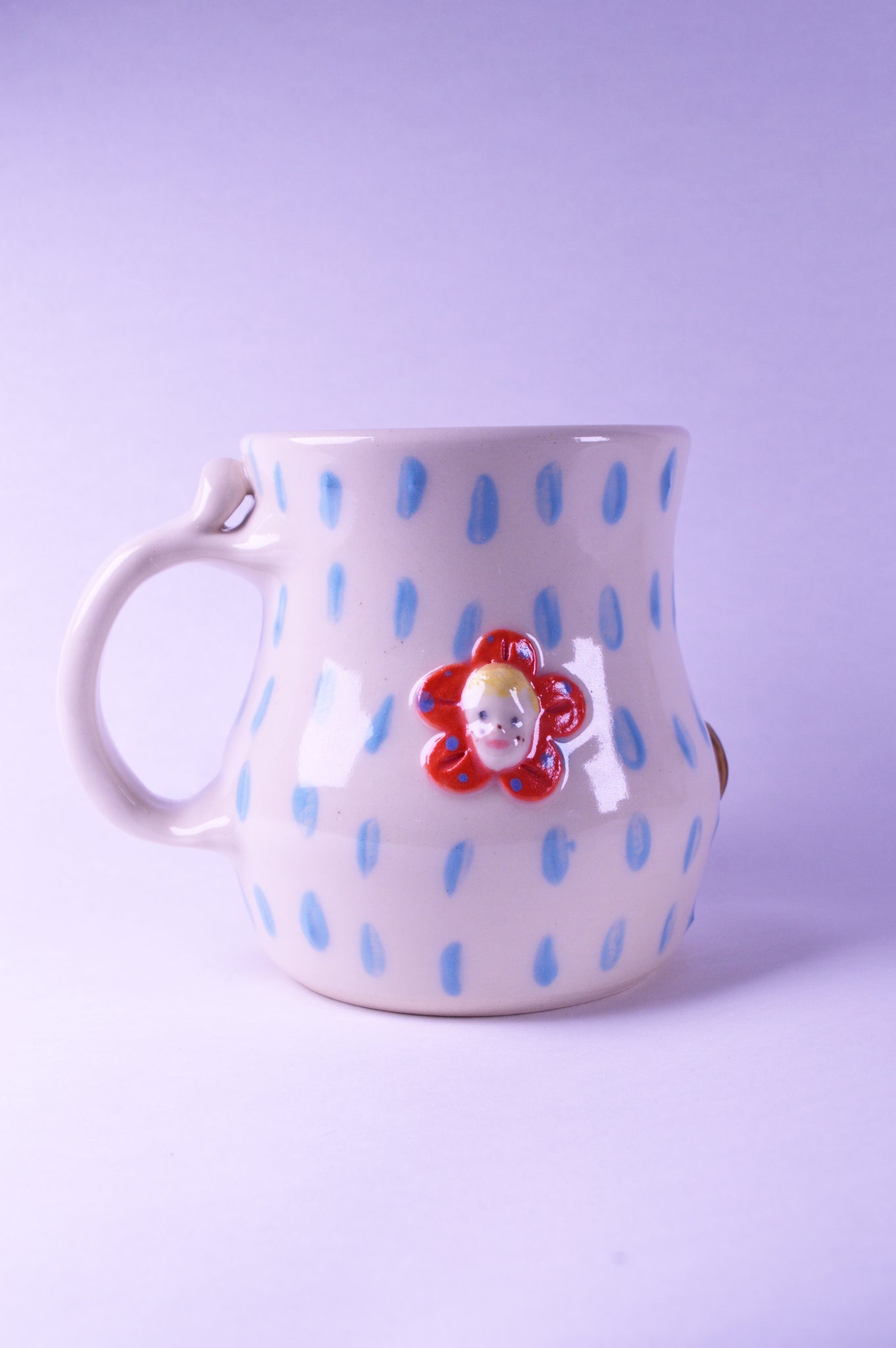 Baby Face Flower Mug #3