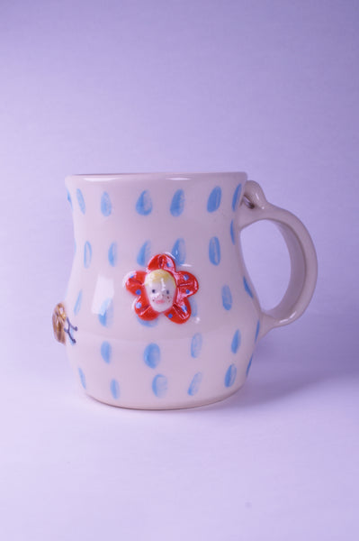 Baby Face Flower Mug #3