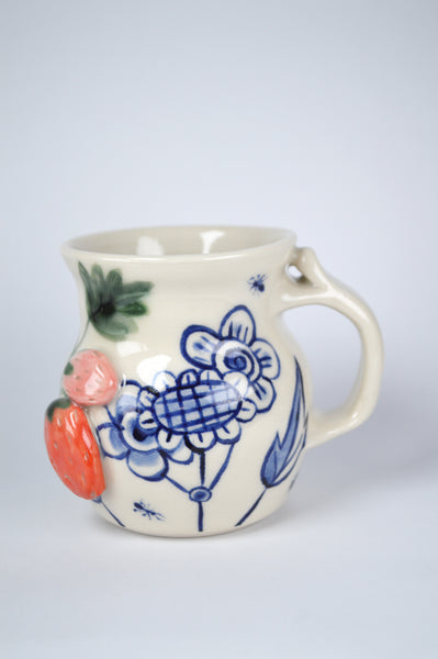 Strawberry Delft Mug #1 (small)