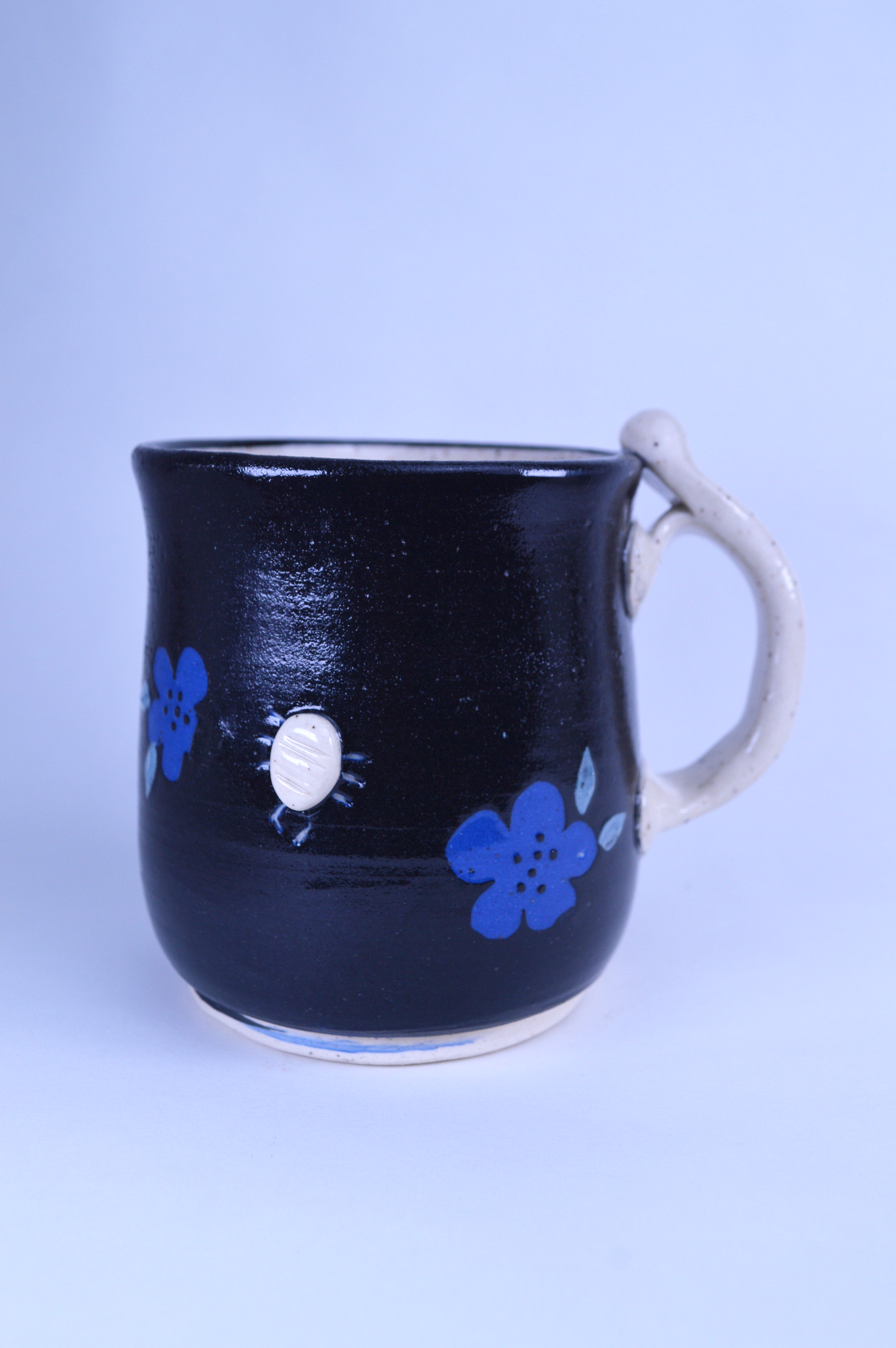 Medium Blue Flower Mug